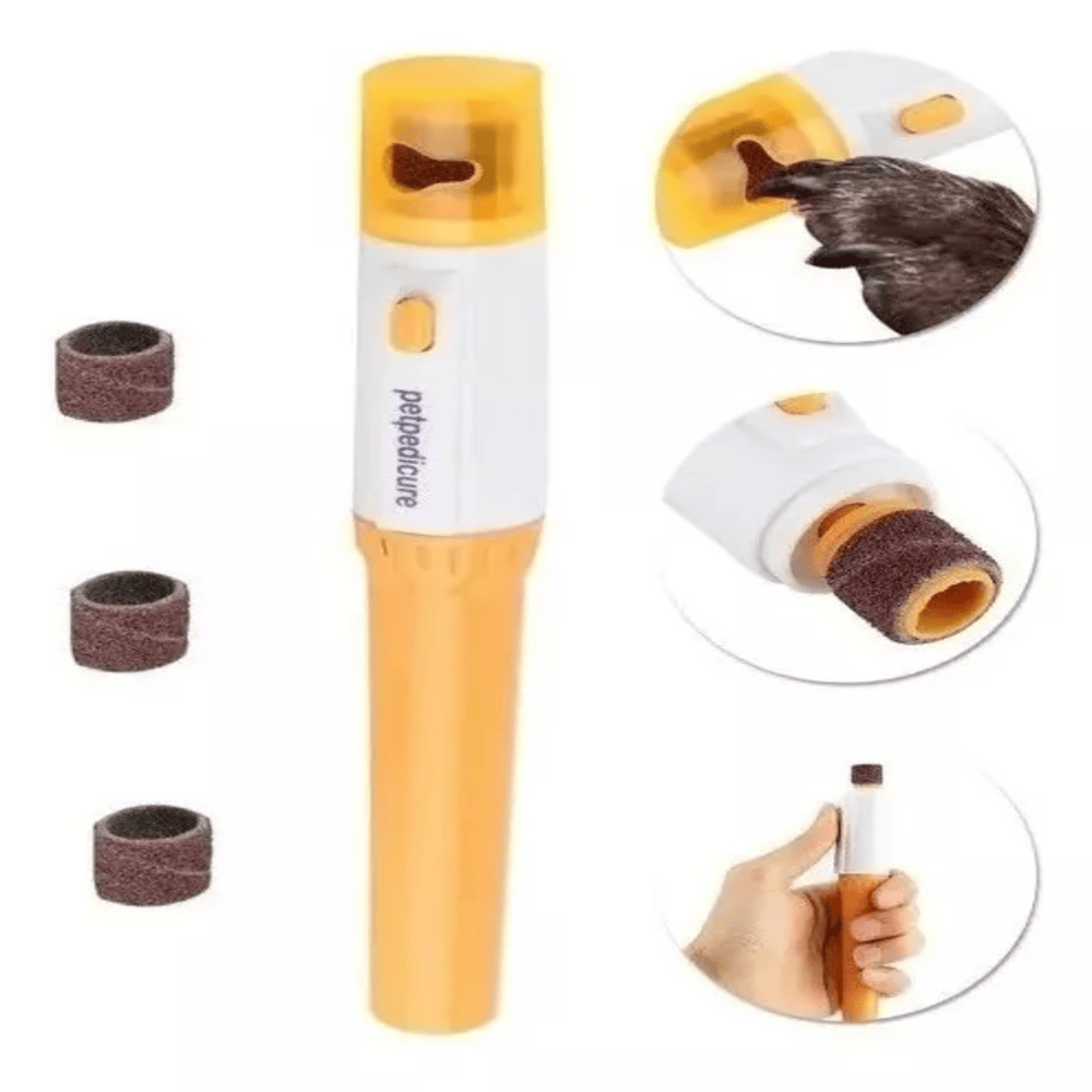 Lima Pulidora Eléctrica de Uñas para Mascotas – Recargable USB