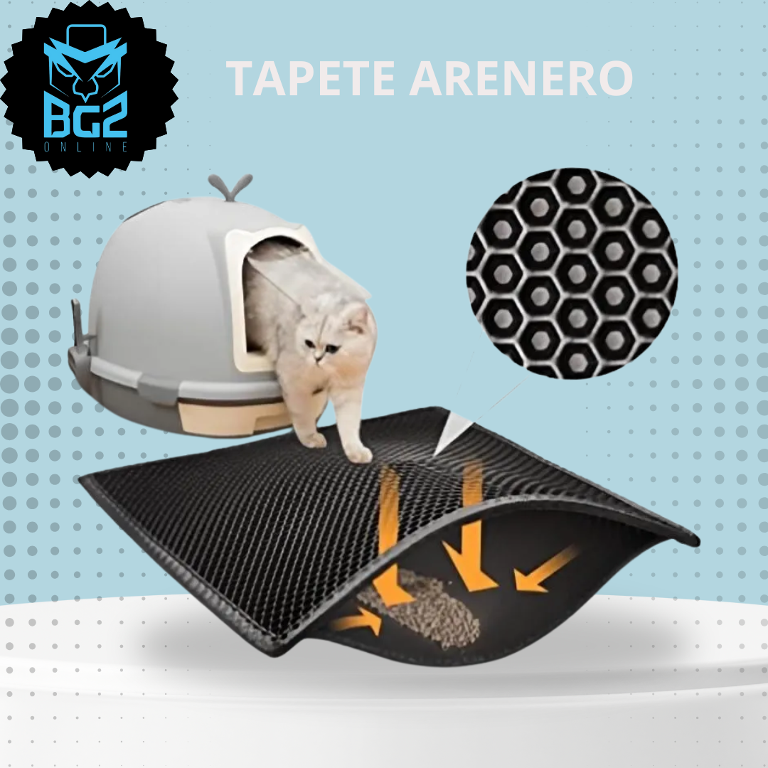 Tapete Arenero Recolector de Arena para Gatos (40 x 50 cm)