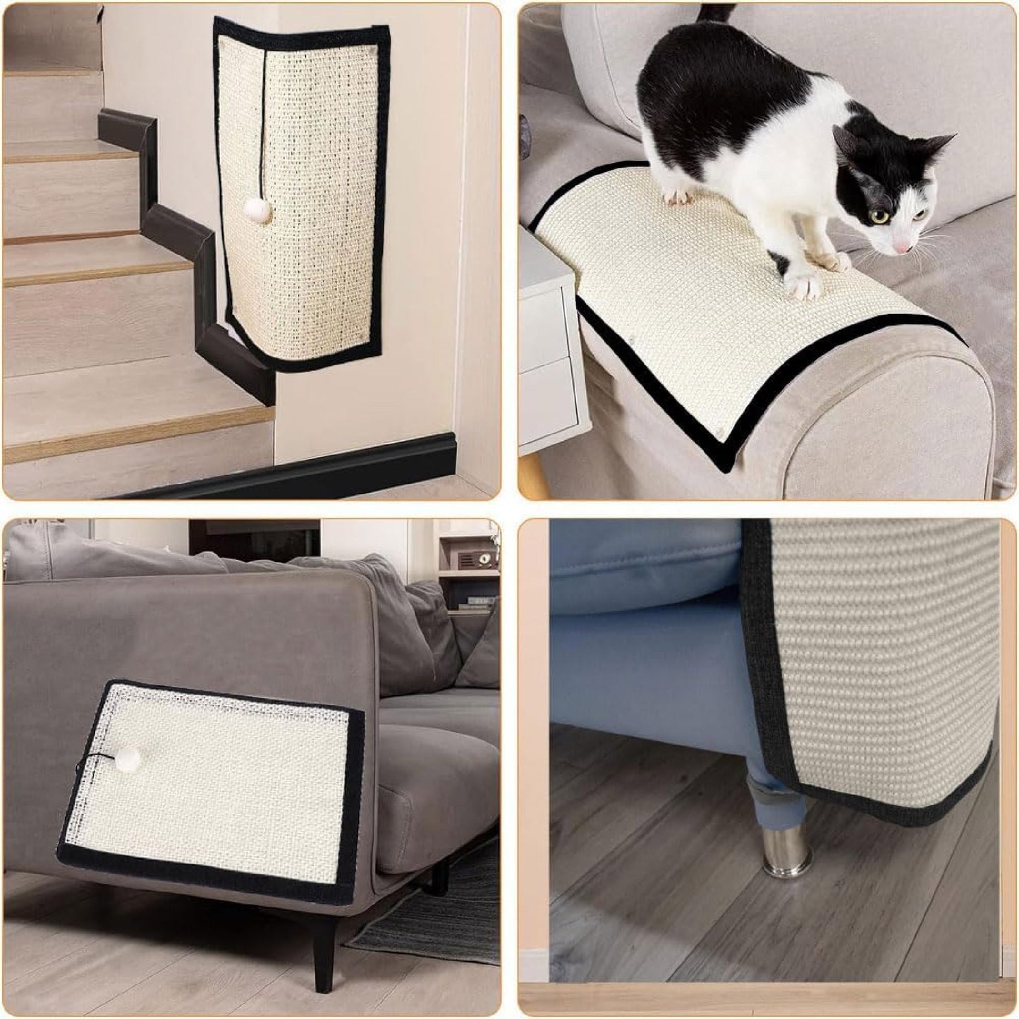 Rascador Protector de Sofá para Gatos – Sisal Natural