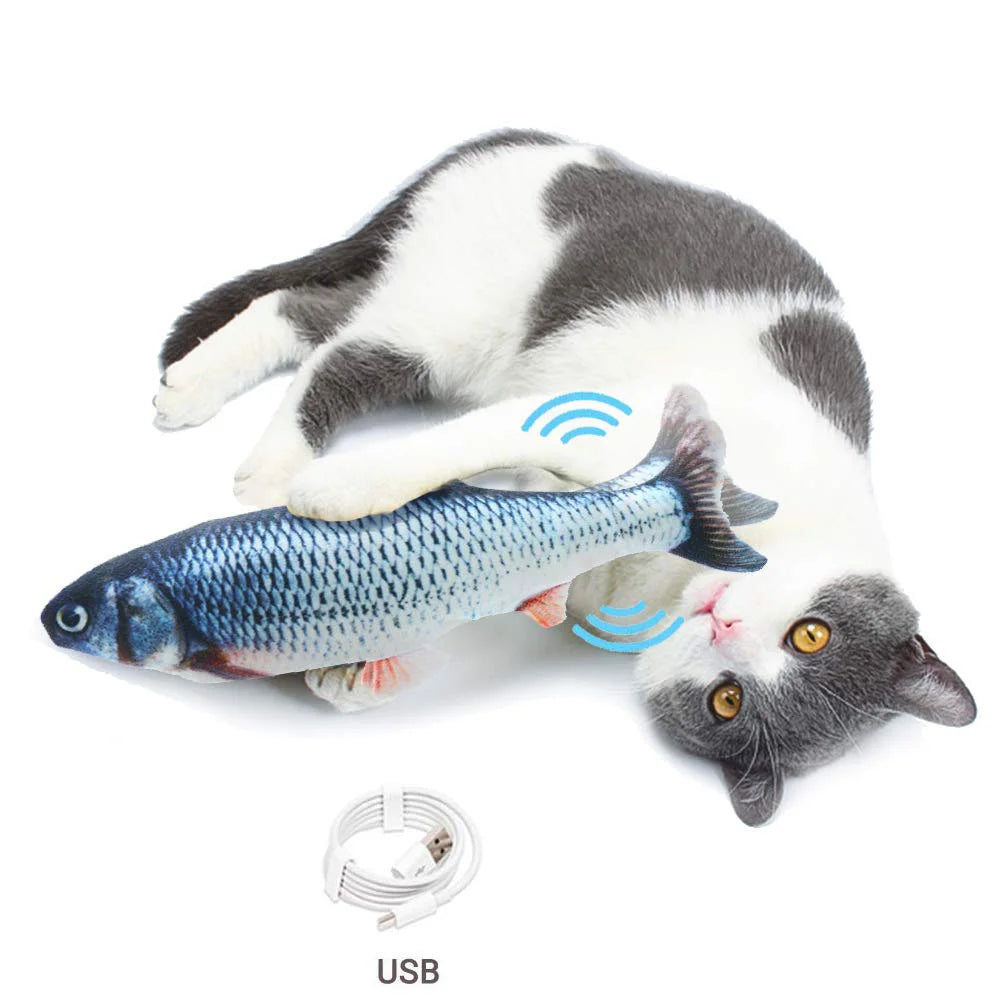 🐟 Pez Saltarín Interactivo para Gatos Recargable USB