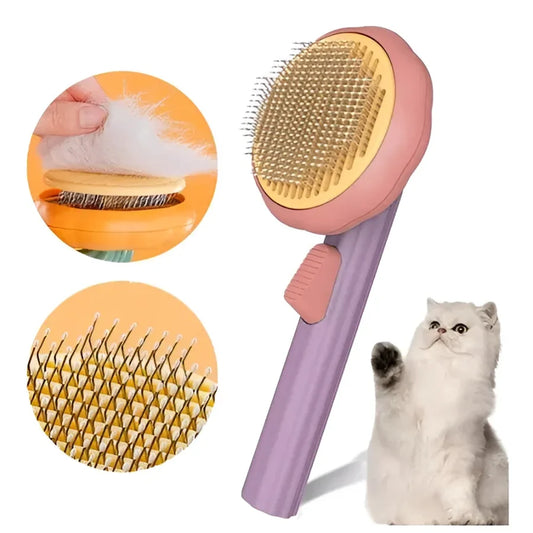 🐾 Cepillo Removedor de Pelo para Perros y Gatos con Autolimpieza